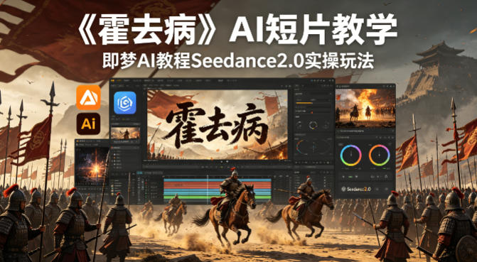 《霍去病》AI短片教学，即梦AI教程Seedance2.0实操玩法-星云网创