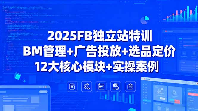 2025FB独立站特训，BM管理+广告投放+选品定价，12大核心模块+实操案例-星云网创