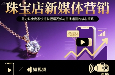 珠宝店新媒体营销，助力珠宝商家快速掌握短视频与直播运营的核心策略-星云网创