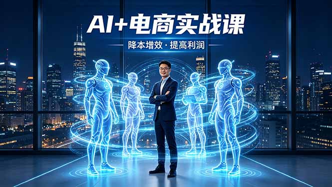 AI+电商实战课，1人+N个AI 智能体，把SOP变AI员工，实现降本增效提高利润-星云网创