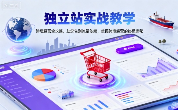 独立站实战教学，跨境经营全攻略，助您告别流量依赖，掌握跨境经营的终极奥-星云网创