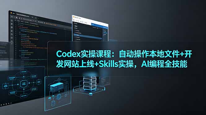 Codex实操课程：自动操作本地文件+开发网站上线+Skills实操，AI编程全技能-星云网创