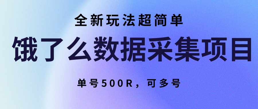 饿了么数据采集项目，全新玩法超简单，单号500R，可多号-星云网创