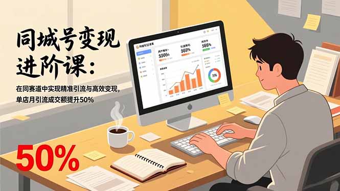 同城号变现进阶课：在同城赛道中实现精准引流与高效变现，单店月引流成交额提升50%-星云网创