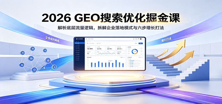 2026 GEO搜索优化掘金课：解析底层流量逻辑，拆解企业落地模式与六步增长打法-星云网创