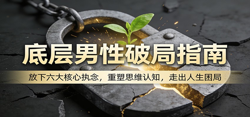 底层男性破局指南：放下六大核心执念，重塑思维认知，走出人生困局-星云网创