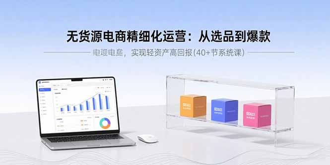 无货源电商精细化运营：从选品到爆款，实现轻资产高回报(40+节系统课-星云网创