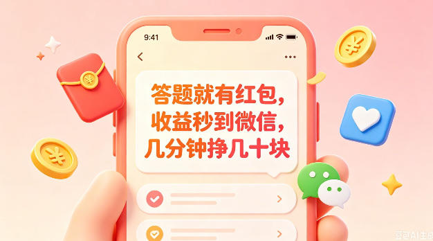 答题就有红包,收益秒到微信,几分钟挣几十块,学生党上班族宝妈都可以玩【揭秘】-星云网创