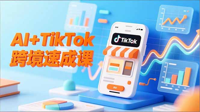AI+TikTok跨境速成课，智能翻译、店铺定位、流程拆解，7天高效上线运营-我要项目网