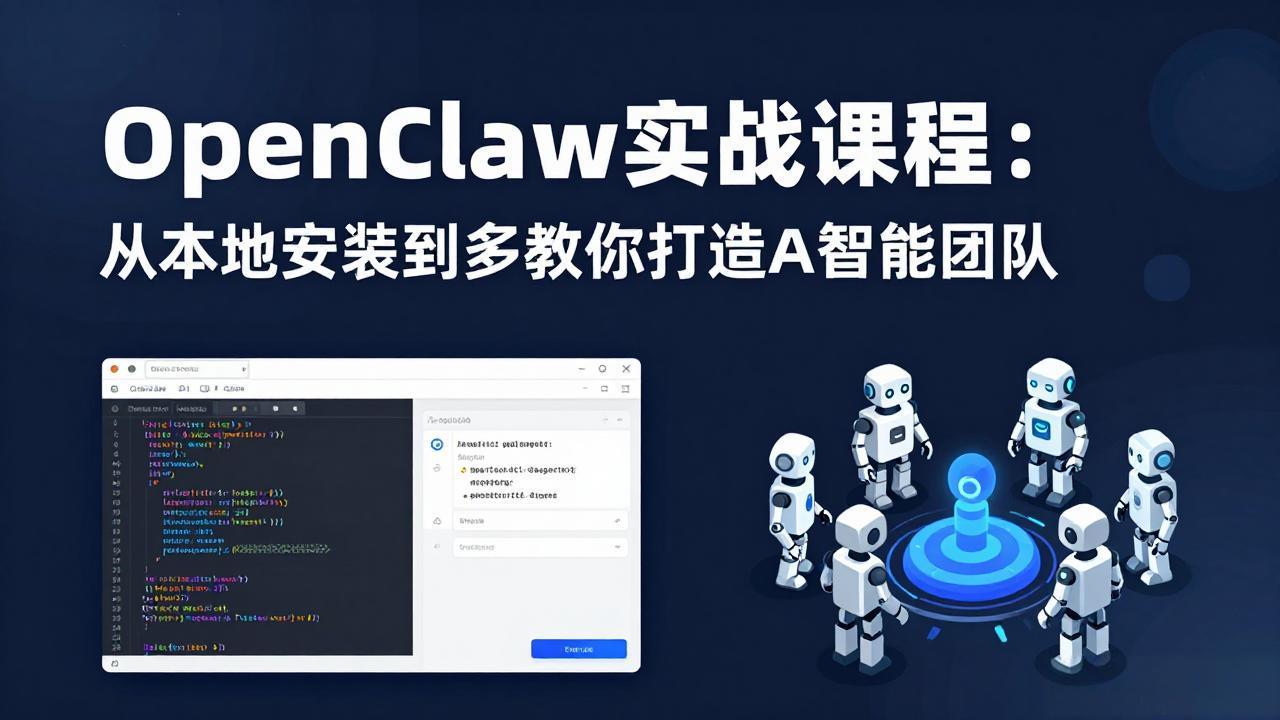 OpenClaw实战课程：从本地安装到多Agent协同，手把手教你打造AI智能团队-星云网创