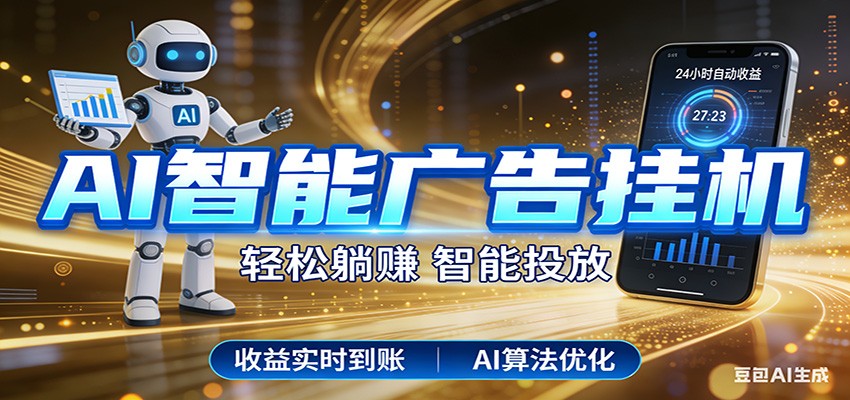 智能广告挂机新时代，利用碎片化时间实现稳定被动收益，AI帮你持续盈利-星云网创