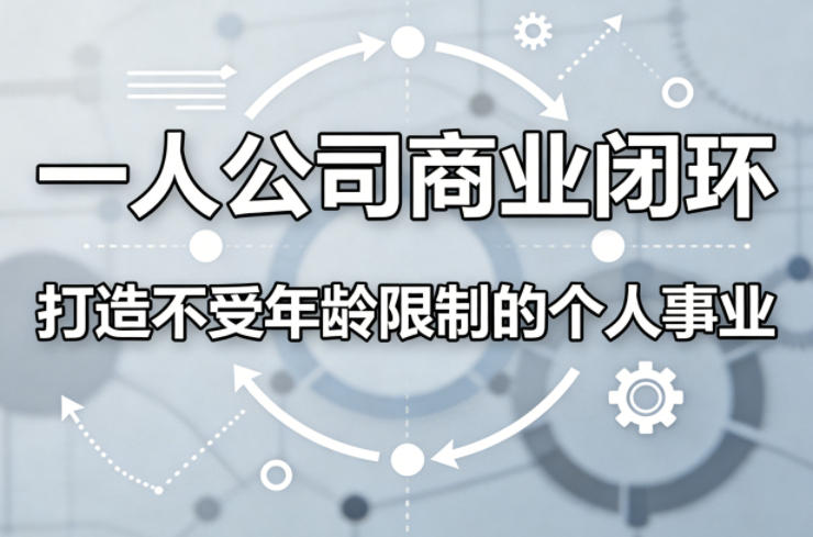 一人公司商业闭环，打造一份不受年龄限制的个人事业-星云网创