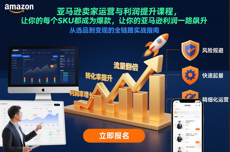 亚马逊卖家运营与利润提升课程，让你的每个SKU都成为爆款，让你的亚马逊利润一路飙升(更新26年3月)-星云网创