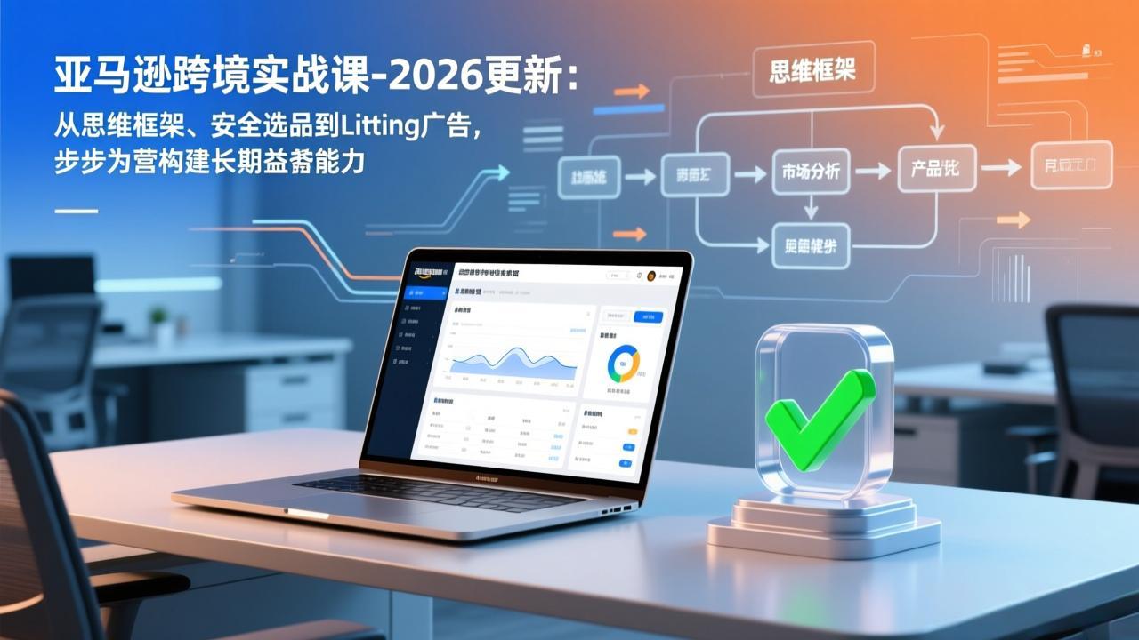 亚马逊跨境实战课-2026更新:从思维框架、安全选品到Listing广告,步步为营构建长期盈利能力-星云网创