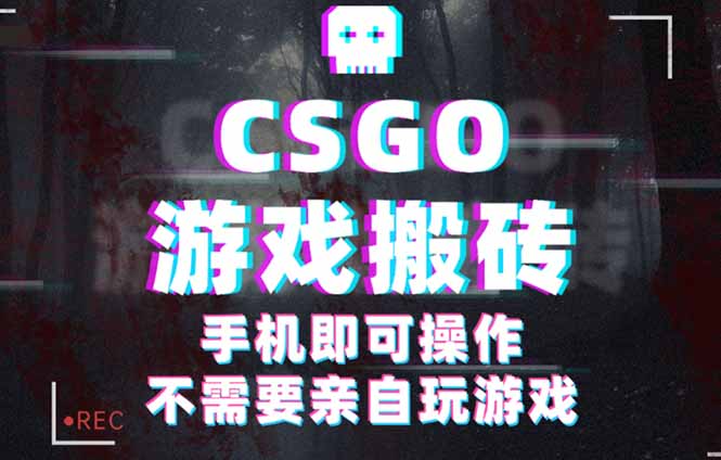 CSGO游戏挂机捡漏，单日扫货500+，年底小高峰上车可吃肉，手机即可操作…-柚子轻创