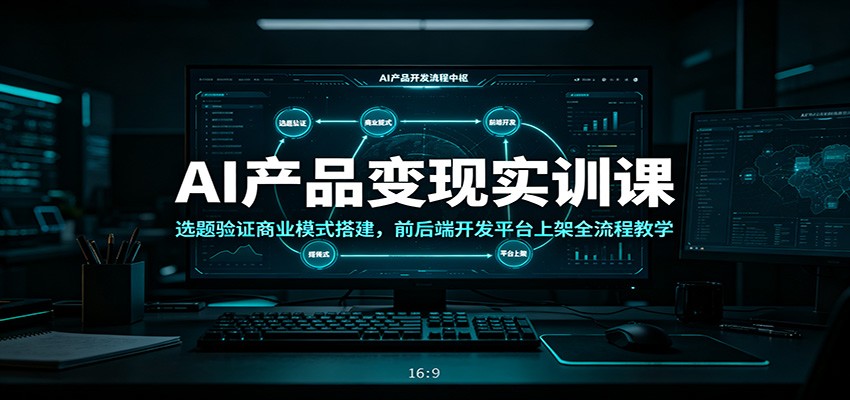 AI产品变现实训课：选题验证商业模式搭建，前后端开发平台上架全流程教学-星云网创