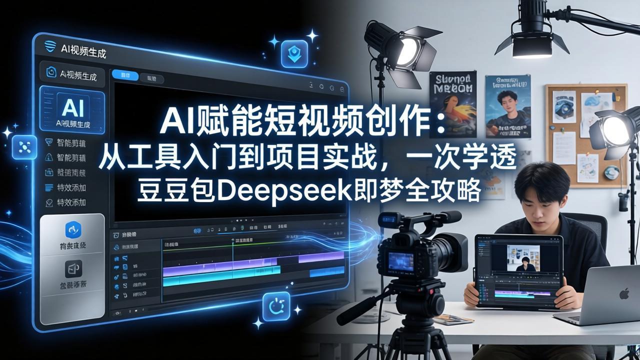 AI赋能短视频创作：从工具入门到项目实战，一次学透豆包Deepseek即梦全攻略-星云网创