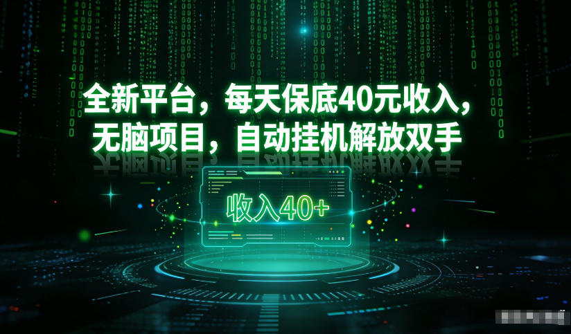 最新看广平台，每天保底30-4米，无脑项目，自动挂G解放双手【揭秘】-星云网创