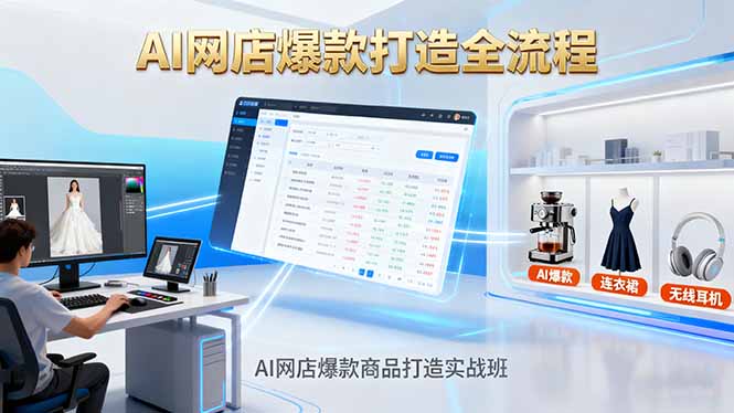 AI网店爆款商品打造实战班：AI技术实现商品图智能处理，快速搭建AI网店-星云网创