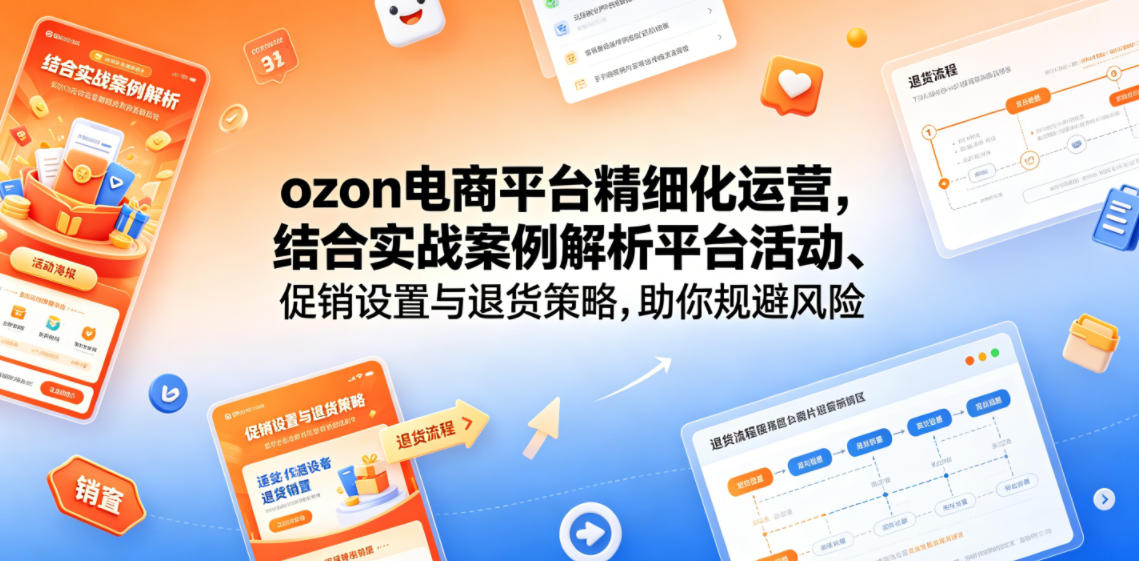 ozon电商平台精细化运营，结合实战案例解析平台活动、促销设置与退货策略，助你规避风险、提升销量-星云网创
