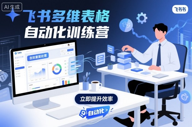 飞书多维表格自动化训练营，手把手教你告别重复处理，用多维表格开启高效办公新模式-柚子轻创