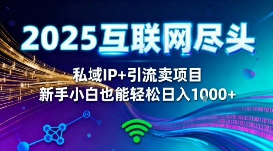 2025网创尽头王炸项目!私域IP+精准引流,新手小白在家躺賺日入1k,零经验也能上手【揭秘】-星云网创