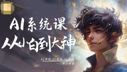 AI系统课程，从小白到大神系统学AI，AI声音-AI绘画-AI视频一门课全掌握-星云网创