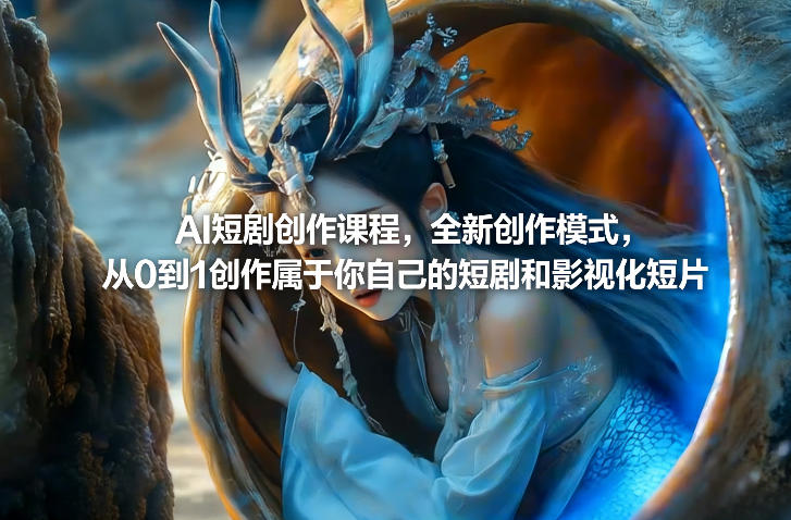 AI短剧创作课程，全新创作模式，从0到1创作属于你自己的短剧和影视化短片-星云网创