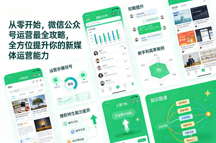 从零开始，微信公众号运营最全攻略，全方位提升你的新媒体运营能力-星云网创