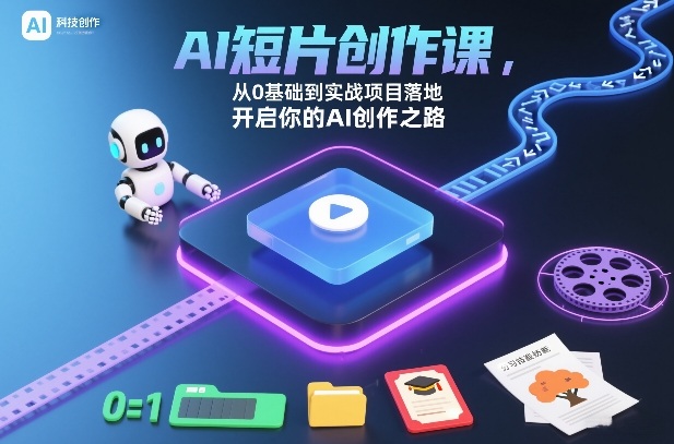 AI短片创作课，从0基础到实战项目落地，开启你的AI创作之路-星云网创