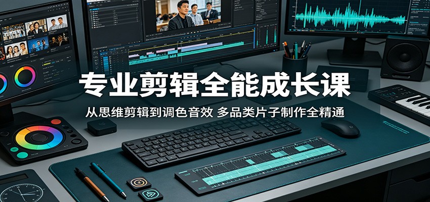 专业剪辑全能成长课：从思维剪辑到调色音效，多品类片子制作全精通-星云网创
