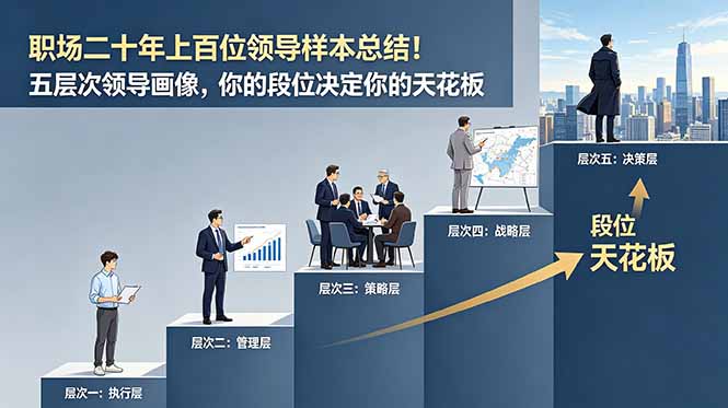 付费文章：职场二十年上百位领导样本总结！五层次领导画像，你的段位决定你的天花板-星云网创