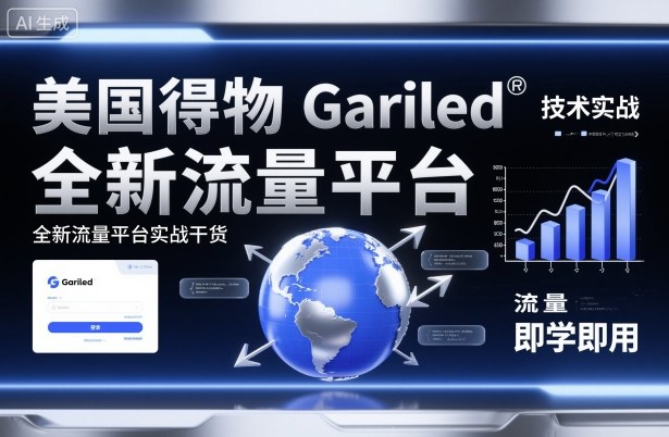 美国得物Gariled技术实战，全新流量平台实战干货，即学即用-星云网创