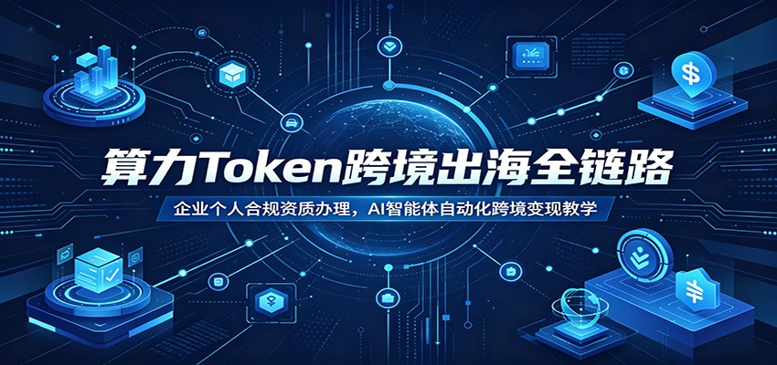 算力Token跨境出海全链路：企业个人合规资质办理，AI智能体自动化跨境变现教学-星云网创