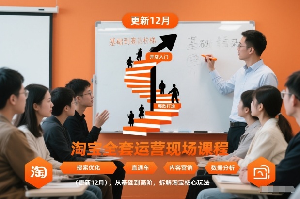 淘宝全套运营现场课程(更新12月)，从基础到高阶，拆解淘宝核心玩法-星云网创