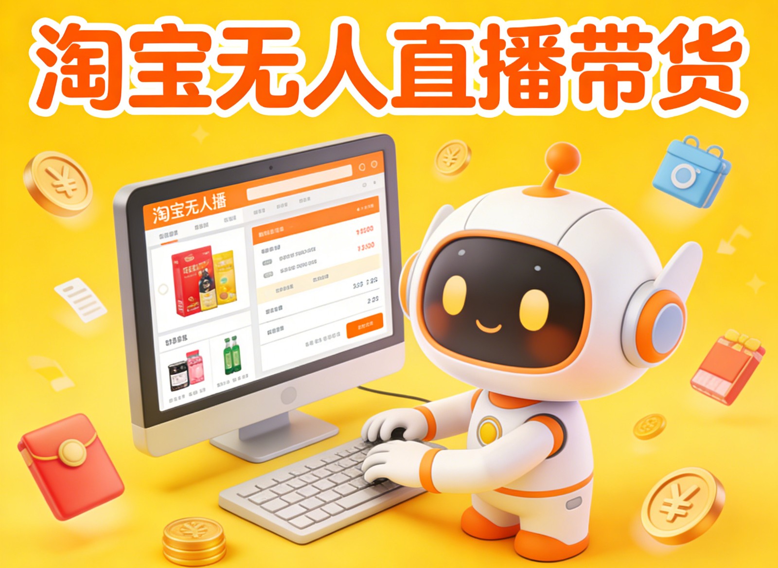 淘宝无人直播带货，24小时自动卖货，月佣金1W+，不违规不封号，不用露脸-云网创