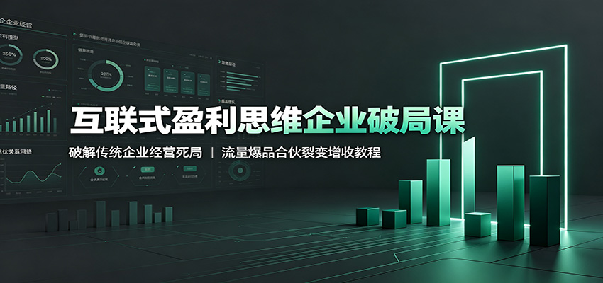 互联式盈利思维企业破局课：破解传统企业经营死局，流量爆品合伙裂变增收教程-星云网创