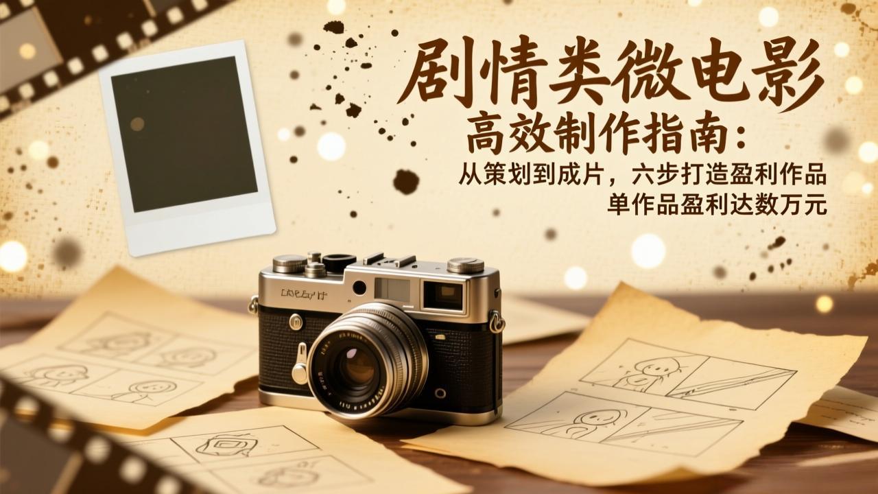 剧情类微电影高效制作指南：从策划到成片，六步打造盈利作品，单作品盈利达数万元-星云网创
