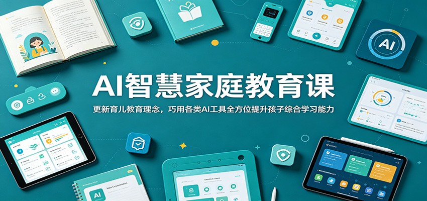 AI智慧家庭教育课：更新育儿教育理念，巧用各类AI工具全方位提升孩子综合学习能力-星云网创