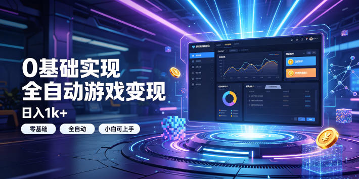 0基础实现全自动游戏变现，日入1k+，小白直接上手搞钱！【揭秘】-星云网创