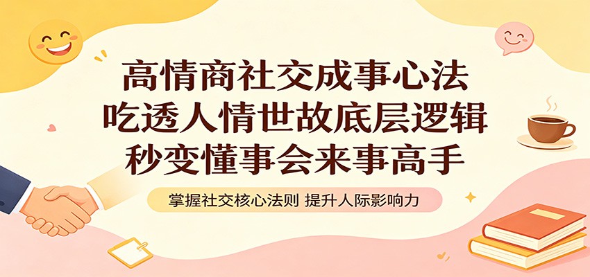 高情商社交成事心法：吃透人情世故底层逻辑，秒变懂事会来事高手-星云网创