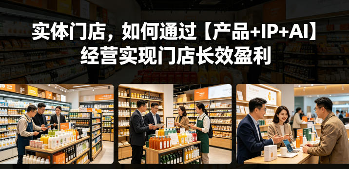 实体门店，如何通过【产品+IP+AI】经营实现门店长效盈利-星云网创