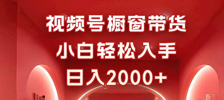 视频号橱窗带货，小白轻松入手，日入2000+-柚子轻创