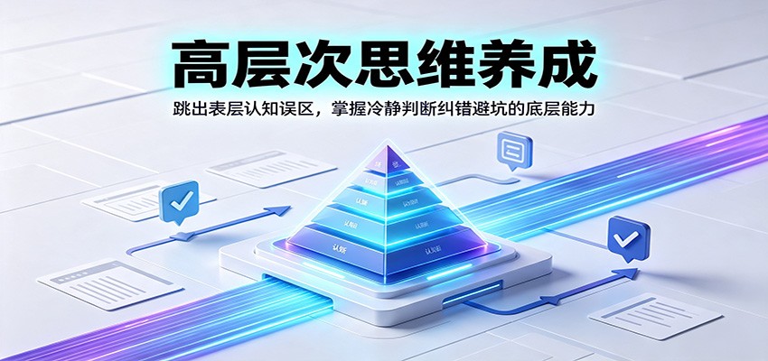 高层次思维养成：跳出表层认知误区，掌握冷静判断纠错避坑的底层能力-星云网创