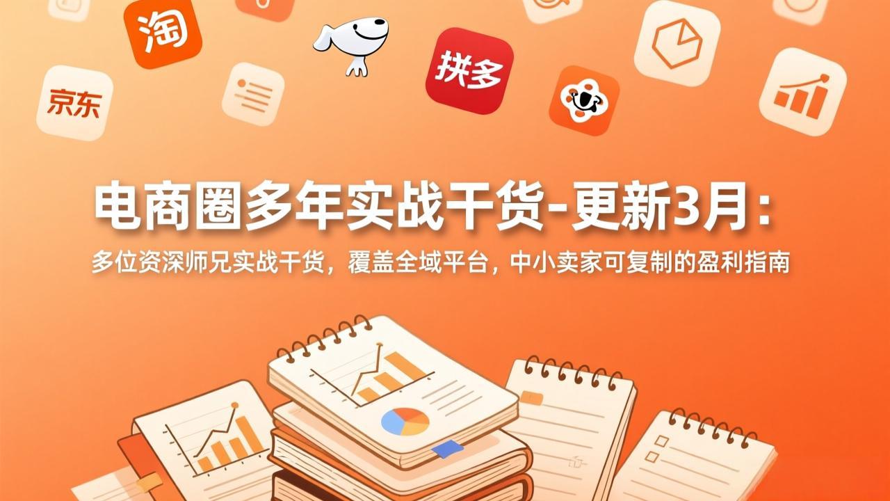 电商圈多年实战干货-更新3月：多位资深师兄实战干货，覆盖全域平台，中小卖家可复制的盈利指南-星云网创
