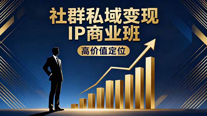 社群私域变现IP商业班，高价值定位,精准引流,私聊成交，实践年盈利破百万-星云网创