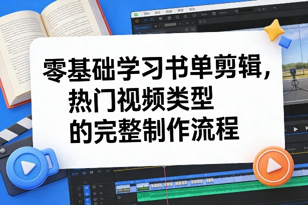 零基础学习书单剪辑，热门视频类型的完整制作流程(更新2026)-星云网创