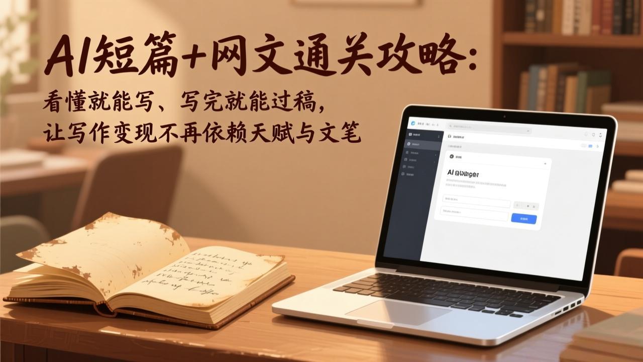 AI短篇+网文通关攻略：看懂就能写、写完就能过稿，让写作变现不再依赖天赋与文笔-星云网创