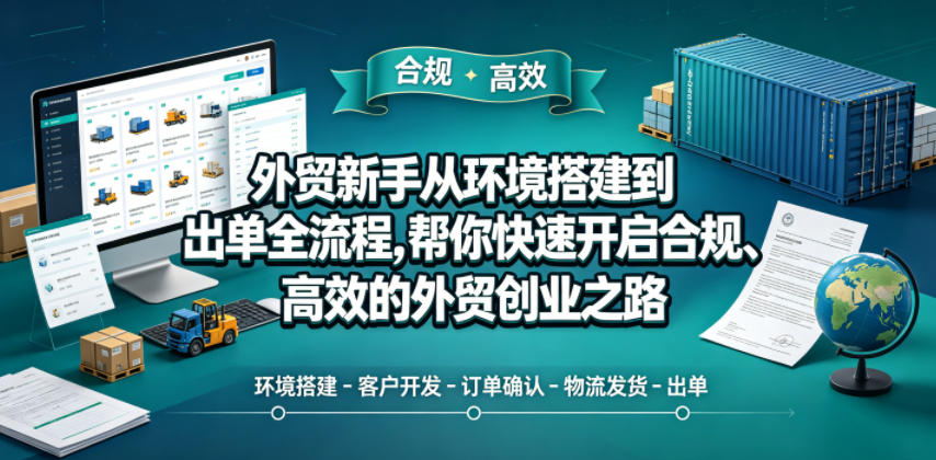 外贸新手从环境搭建到出单全流程，帮你快速开启合规、高效的外贸创业之路-星云网创