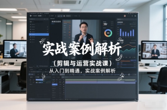 剪辑与运营实战课，从入门到精通，实战案例解析(更新2026)-问题不大网创
